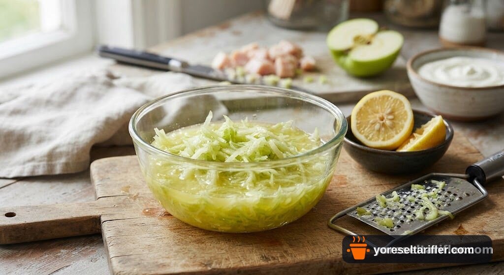 Yeşil Elmalı Tavuk Salatası Tarifi — Adım 2