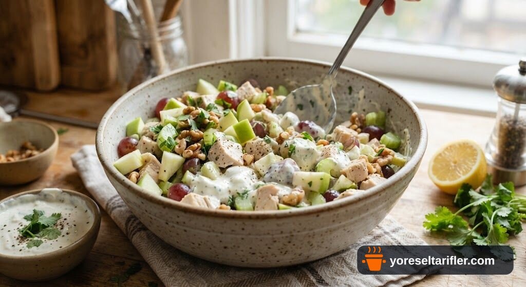 Yeşil Elmalı Tavuk Salatası Tarifi — Adım 6