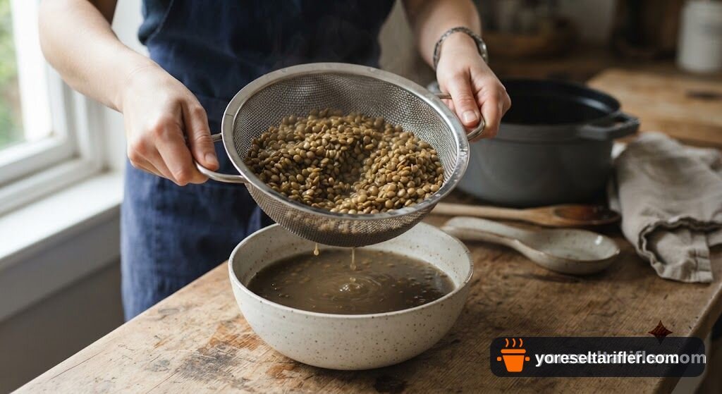 Yeşil Mercimek Salatası Nar Ekşili Tarifi — Adım 2