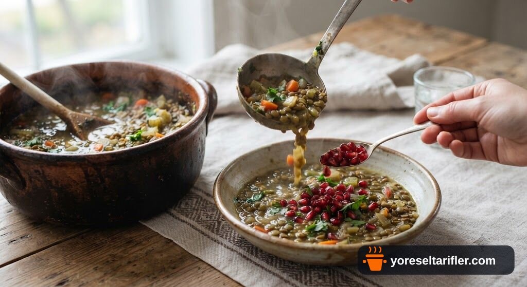 Yeşil Mercimek Salatası Nar Ekşili Tarifi — Adım 7