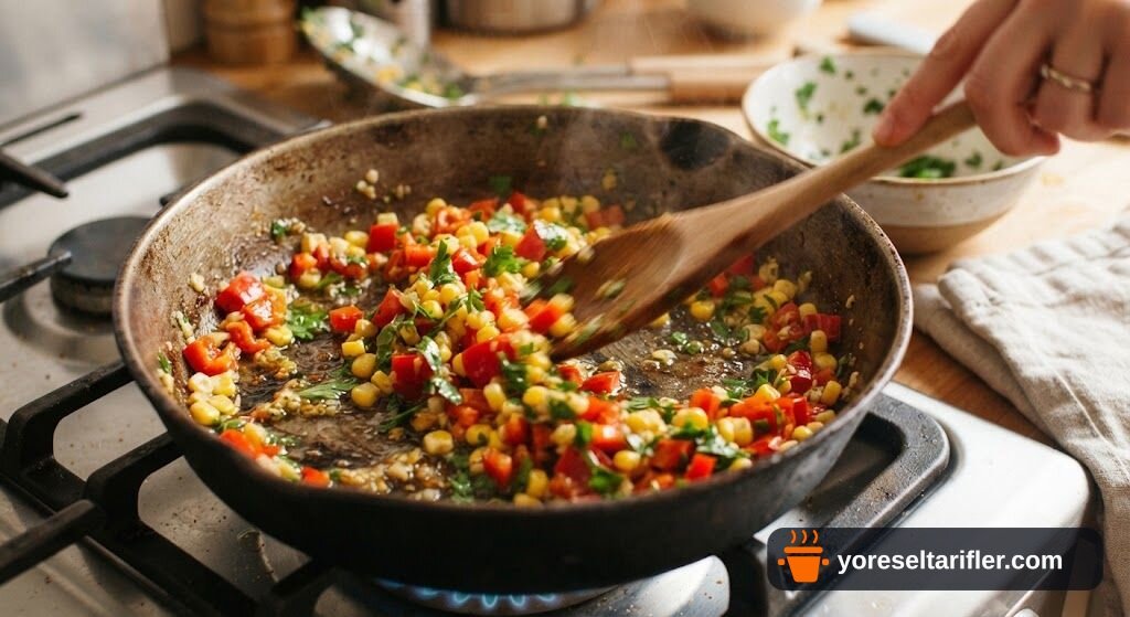 Yeşil Mercimek ve Kapya Biberli Salata Tarifi — Adım 2