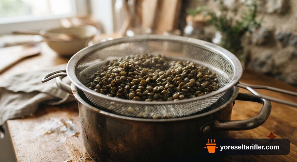 Yeşil Mercimekli Erişteli Yoğurt Çorbası Tarifi — Adım 3