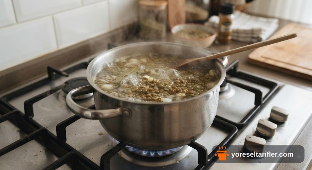 Yeşil Mercimekli Vegan Köfte Tarifi — Adım 1