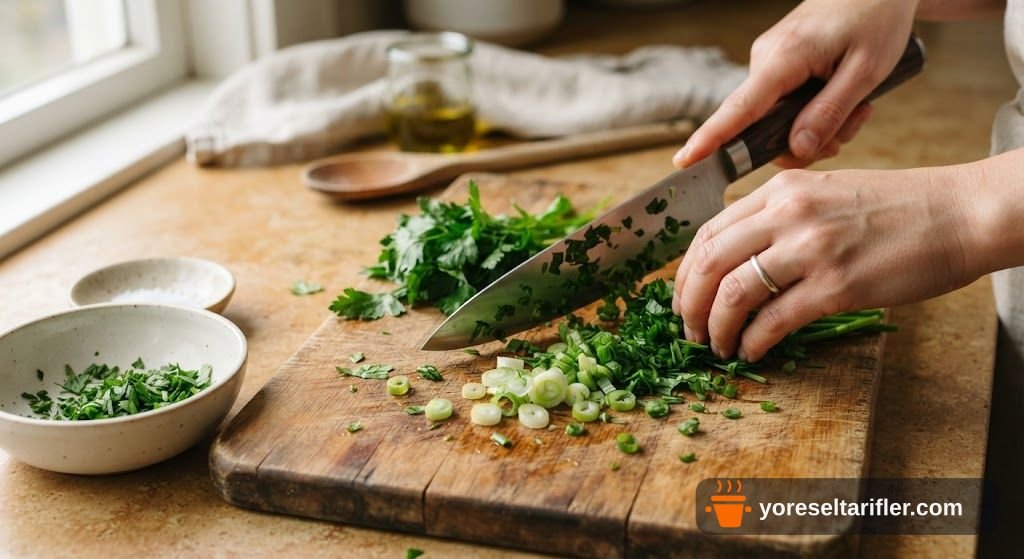 Yeşil Soğanlı Mercimek Köftesi Tarifi — Adım 5