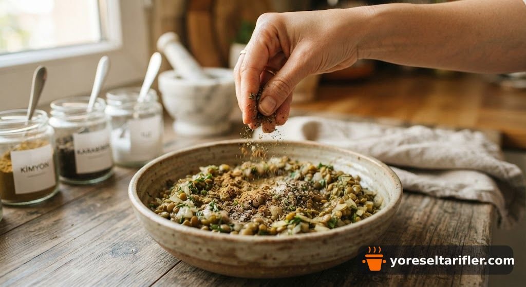 Yeşil Soğanlı Mercimek Köftesi Tarifi — Adım 6