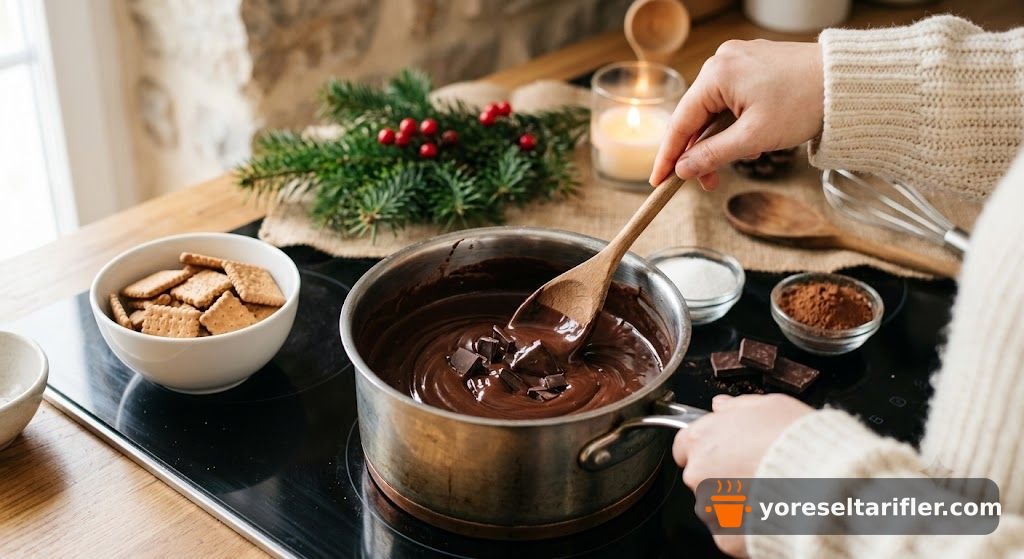 Yılbaşı Mozaik Pasta Tarifi — Adım 2