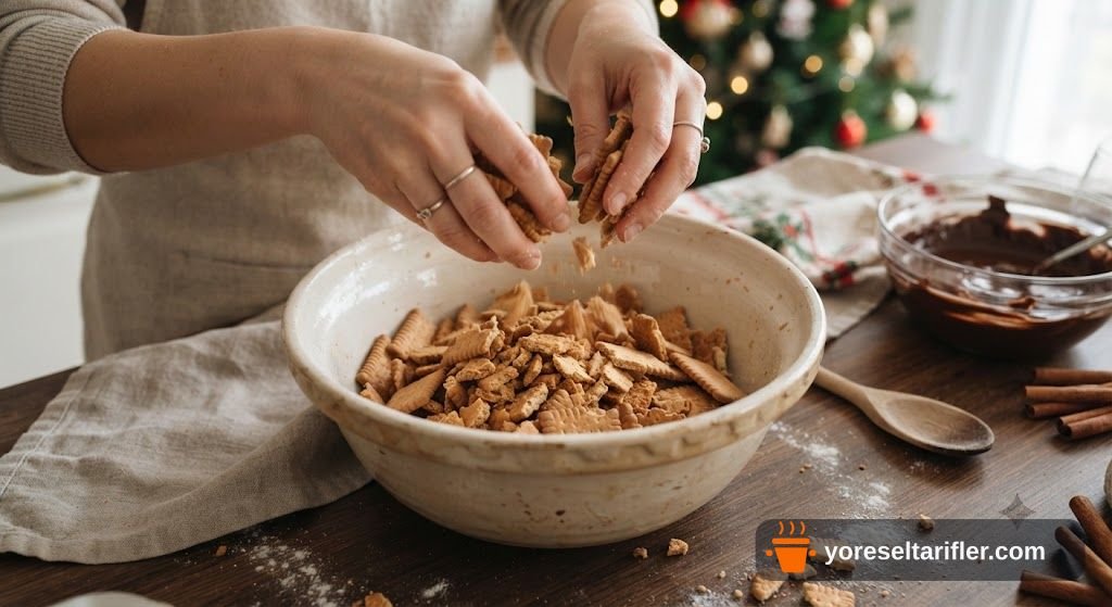 Yılbaşı Mozaik Pasta Tarifi — Adım 3