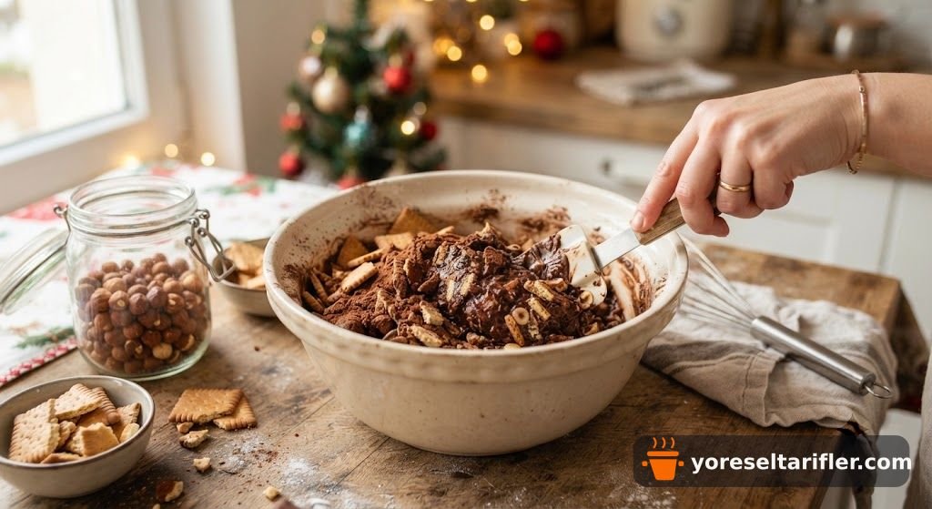 Yılbaşı Mozaik Pasta Tarifi — Adım 5