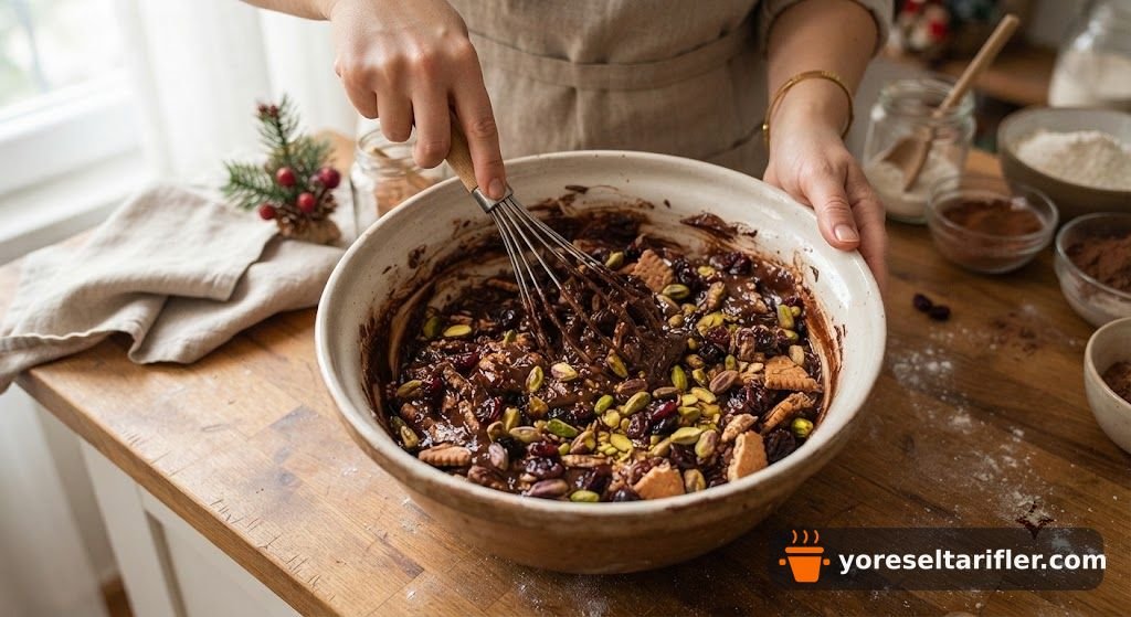 Yılbaşı Mozaik Pasta Tarifi — Adım 6