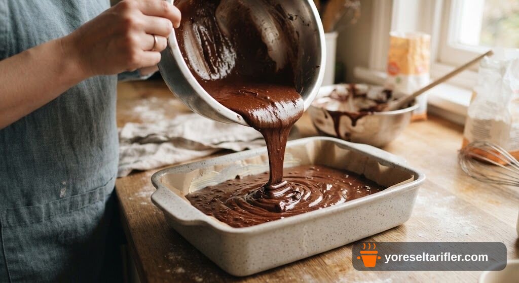 Yoğun Çikolatalı Brownie Kek Tarifi — Adım 5