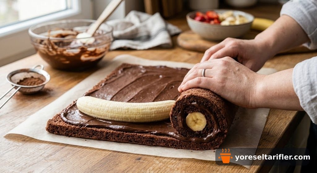 Yoğun Kakaolu Rulo Pasta Tarifi — Adım 6
