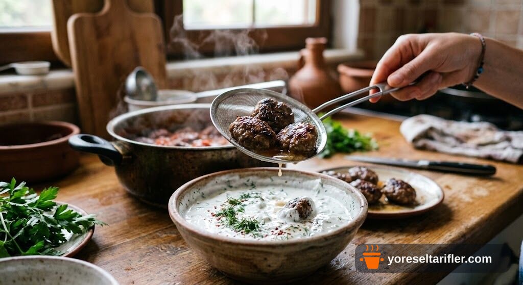 Yoğurtlu Bulgur Köftesi Tarifi — Adım 9