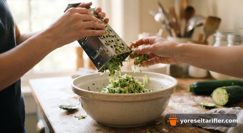 Yoğurtlu Kabaklı Hafif Salata Tarifi — Adım 1