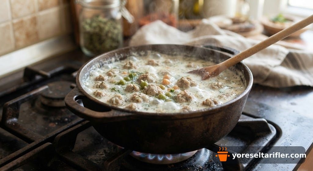 Yoğurtlu Topalak Çorbası Tarifi — Adım 5