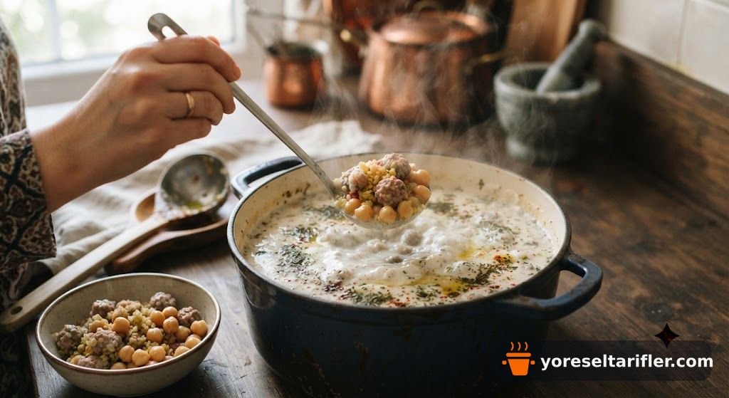 Yoğurtlu Topalak Çorbası Tarifi — Adım 6