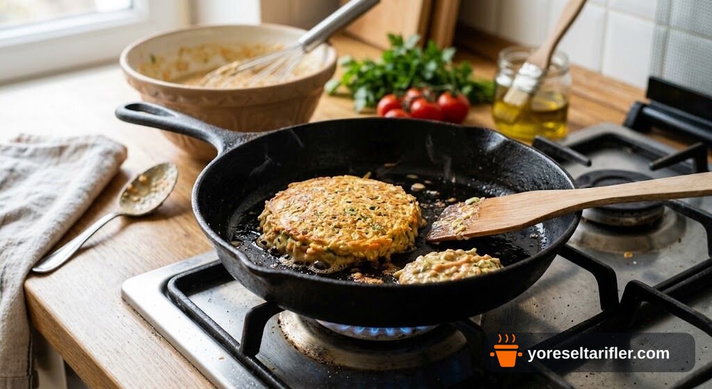 Yulaflı Sebzeli Fit Pancake Tarifi — Adım 6