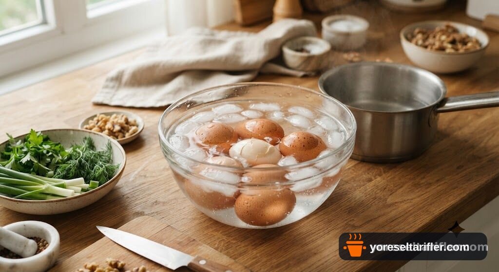 Yumurtalı Cevizli Salata Tarifi — Adım 2