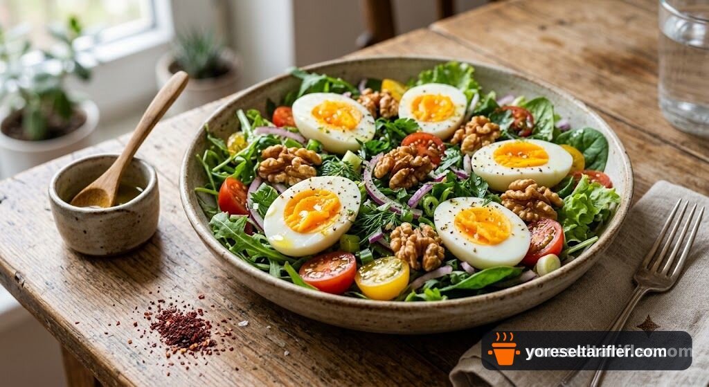 Yumurtalı Cevizli Salata Tarifi — Adım 6