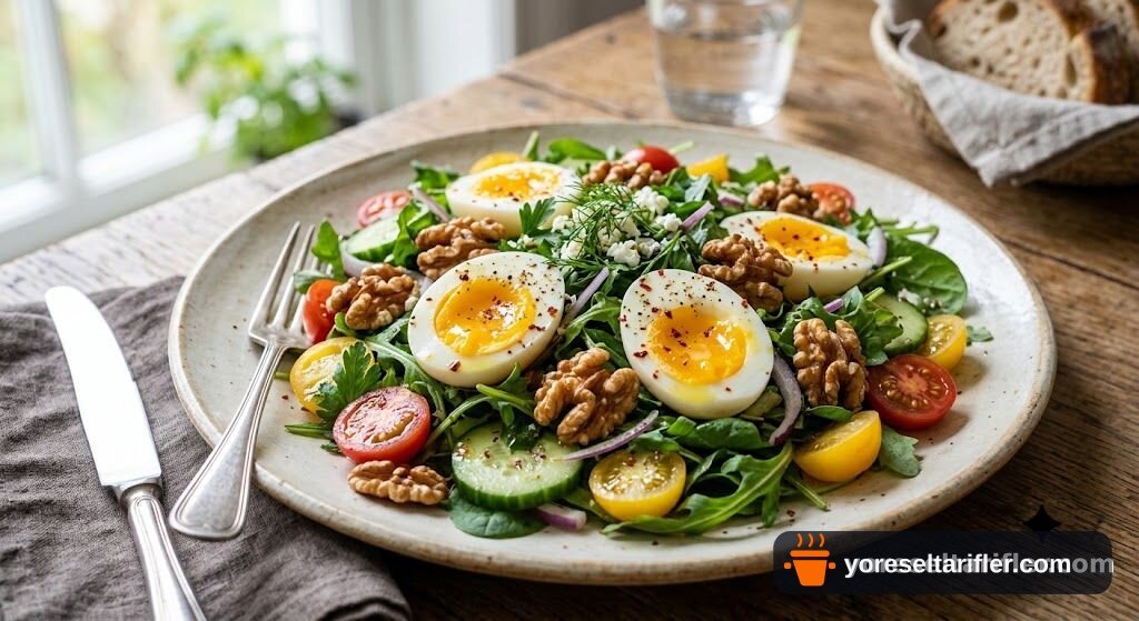 Yumurtalı Cevizli Salata Tarifi — Adım 7
