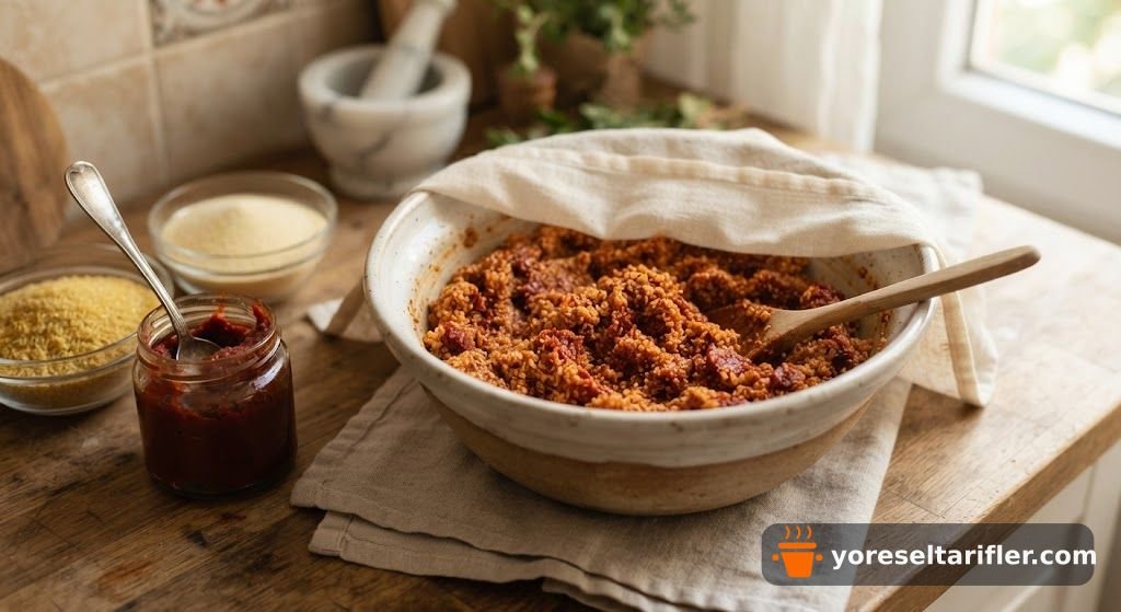 Yumurtasız Fellah Köfte Tarifi — Adım 1