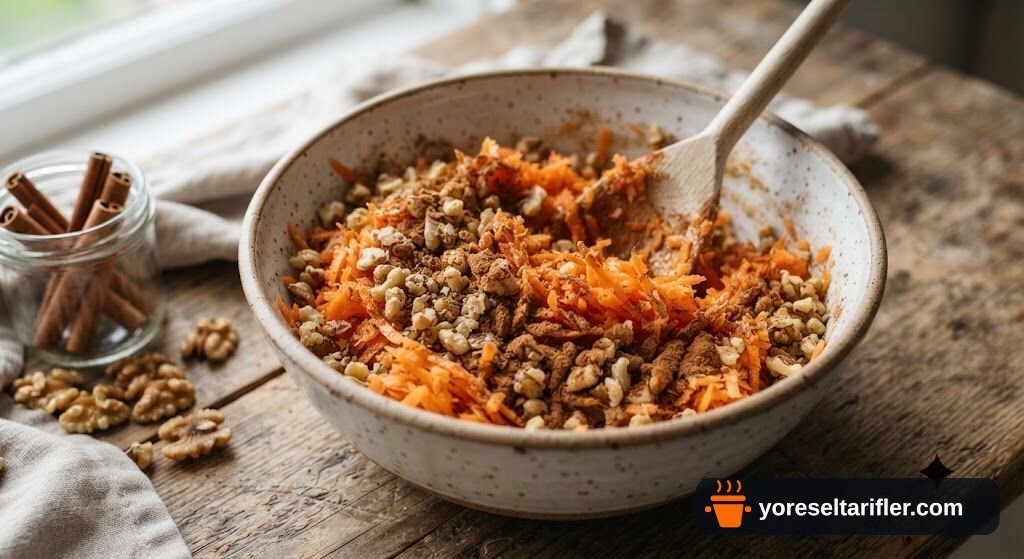Yumurtasız Havuçlu Kek Tarifi — Adım 3