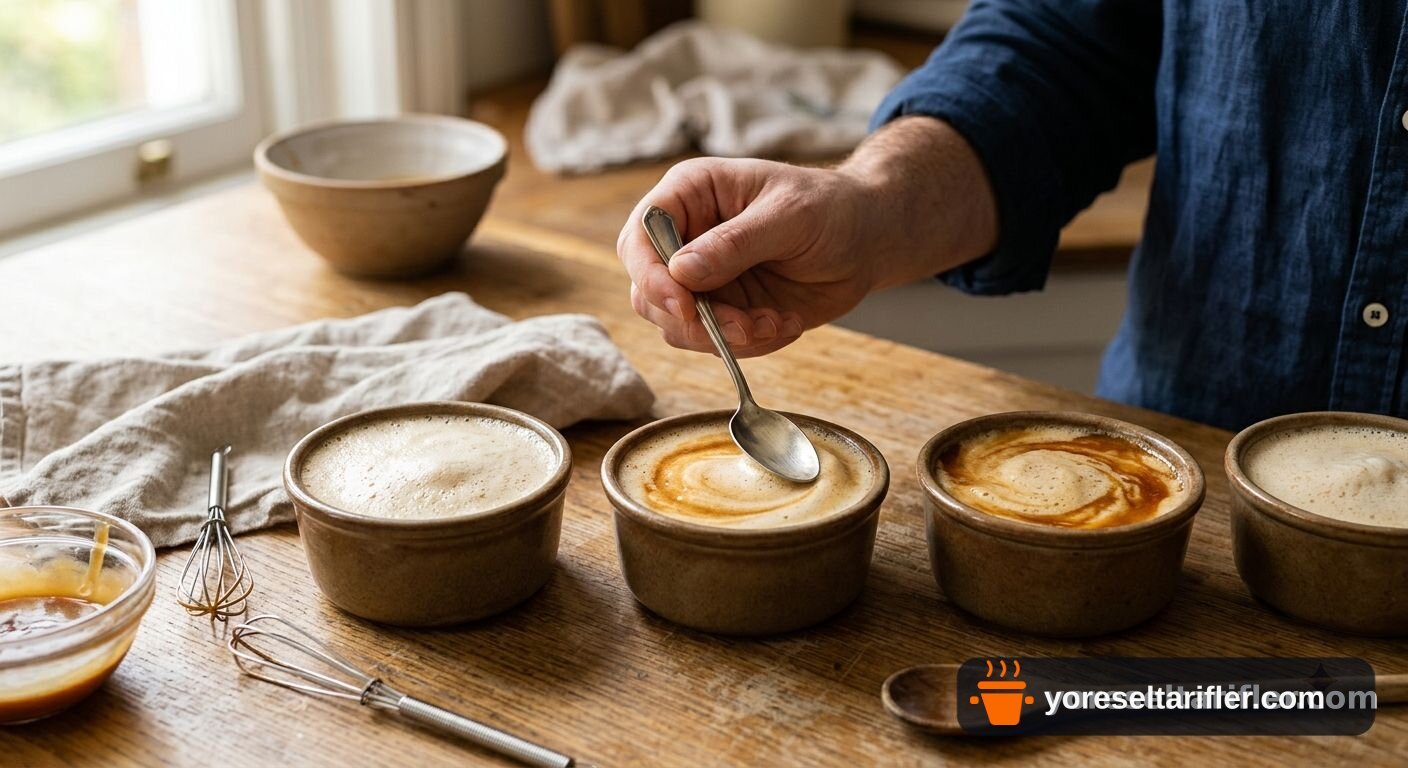 Yumurtasız Krem Karamel Tarifi — Adım 4