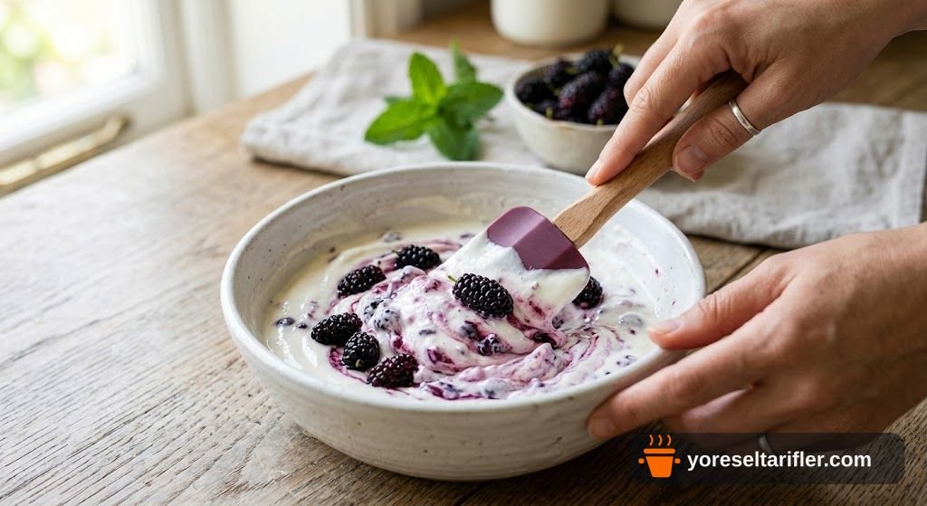 Krem Şantisiz Parfe Tarifi (Yoğurtlu, Pişirmeden 10 Dk) — Adım 3
