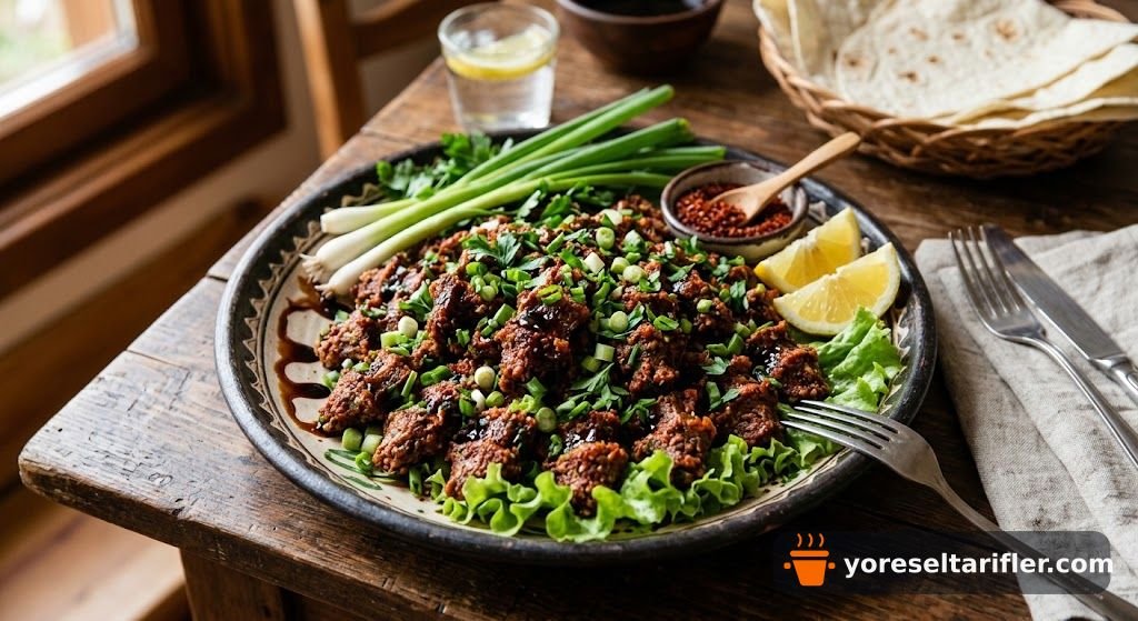 Yumuşacık Borcamda Etli Çiğ Köfte Tarifi — Adım 8