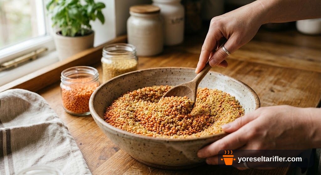 Yumuşacık Dereotlu Mercimek Köftesi Tarifi — Adım 2