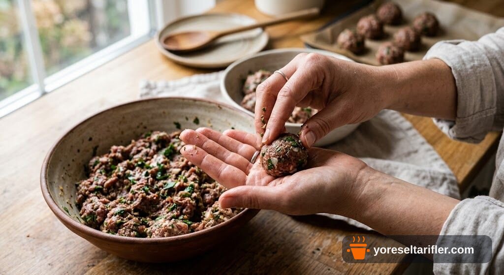 Yumuşacık Dereotlu Mercimek Köftesi Tarifi — Adım 7