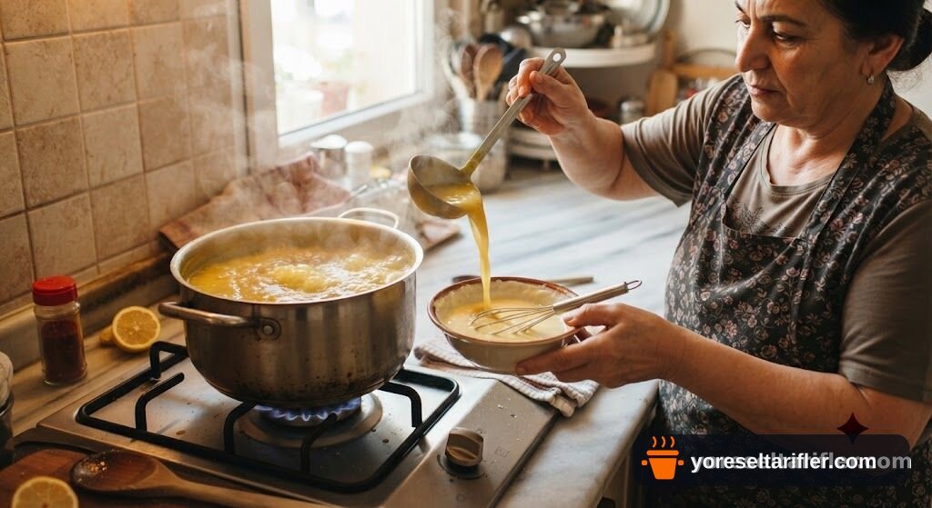 Yumuşacık Erişteli Tavuk Suyu Çorbası Tarifi — Adım 4
