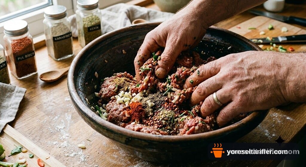 Yumuşacık Etli Kaşarlı Pide Tarifi — Adım 1