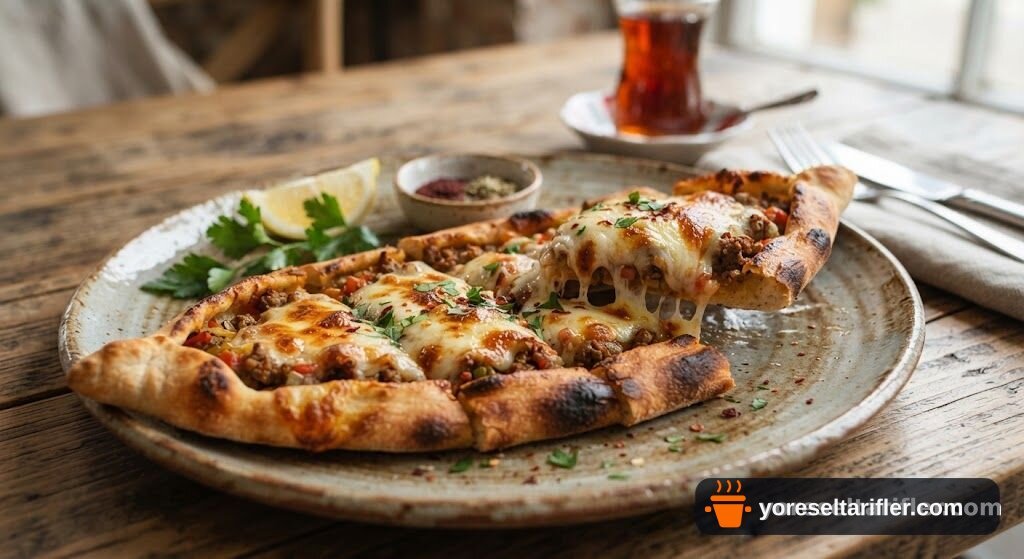 Yumuşacık Etli Kaşarlı Pide Tarifi — Adım 4