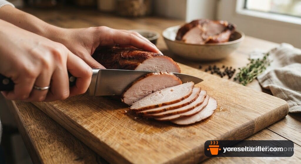 Yumuşacık Ispanaklı Hindi Fümeli Omlet Tarifi — Adım 2