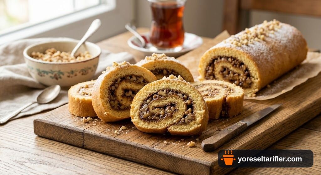 Yumuşacık Keke Sımsıkı Sarmalanmış Mualla Tatlısı Tarifi — Adım 9