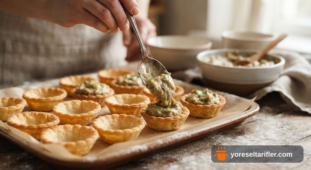 Yumuşacık Köz Patlıcanlı Mini Tartolet Tarifi — Adım 6