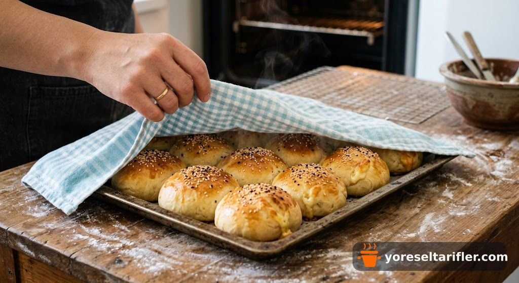 Yumuşacık Tavuklu Poğaça Tarifi — Adım 8