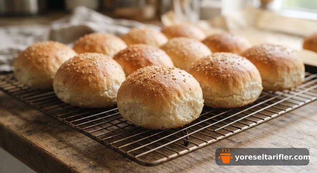 Yumuşacık Tereyağlı Hamburger Ekmeği Tarifi — Adım 10