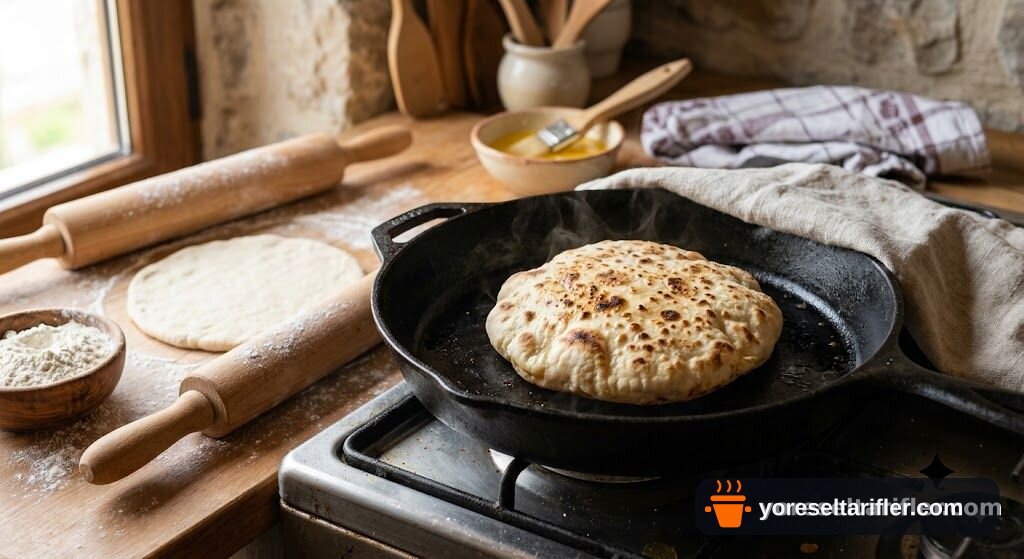 Yumuşacık Yağlı Bazlama Tarifi — Adım 6