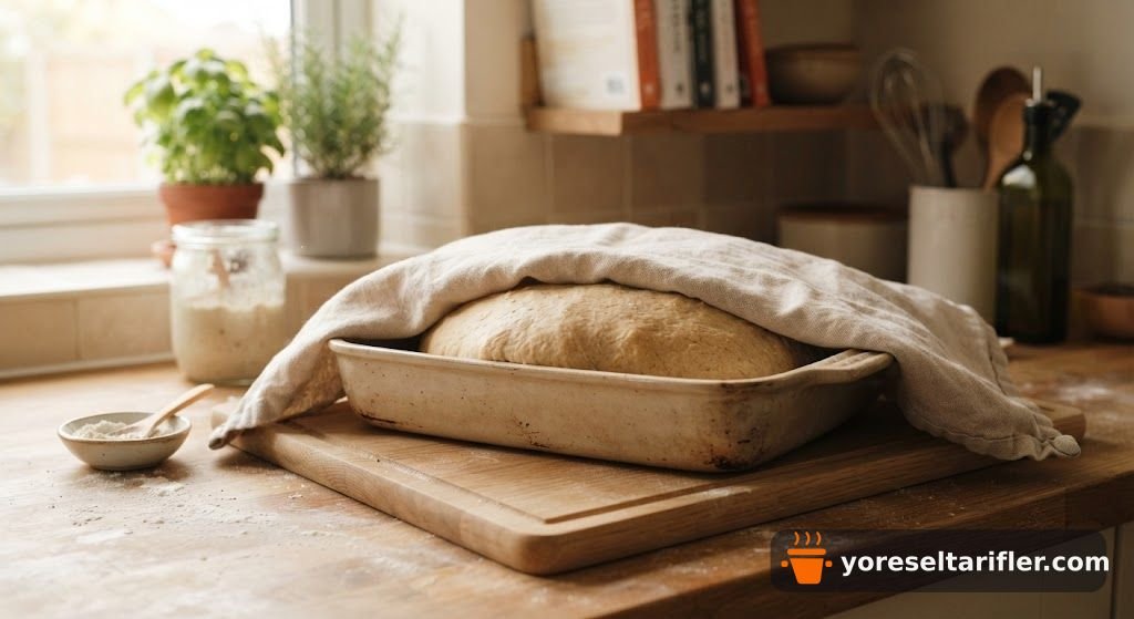 Zeytinyağlı Biberiyeli Focaccia Tarifi — Adım 11
