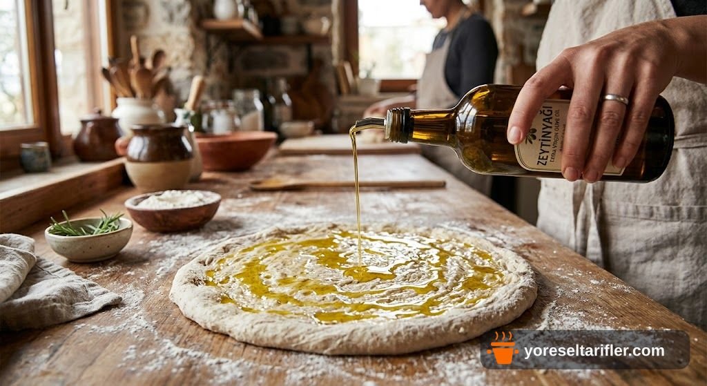 Zeytinyağlı Biberiyeli Focaccia Tarifi — Adım 8