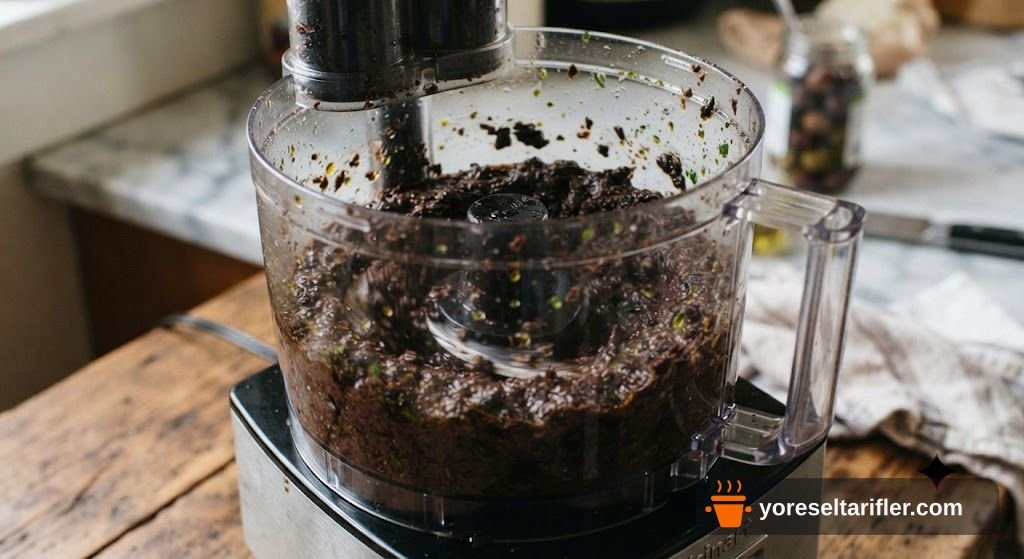 Zeytinyağlı Kaparili Tapenade Sos Tarifi — Adım 1