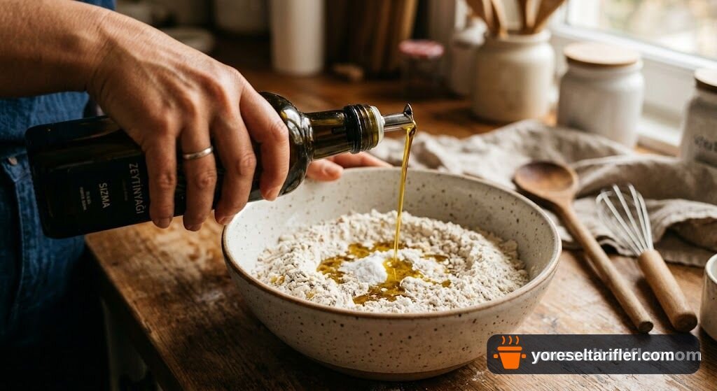 Zeytinyağlı Mayasız Poğaça Tarifi — Adım 2