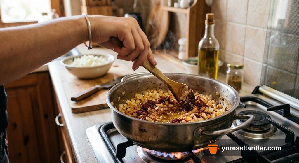 Zeytinyağlı Pırasa Yemeği Tarifi — Adım 3