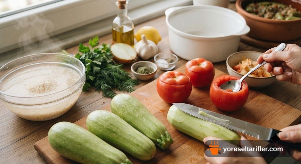 Zeytinyağlı Yaz Dolması Tarifi — Adım 1