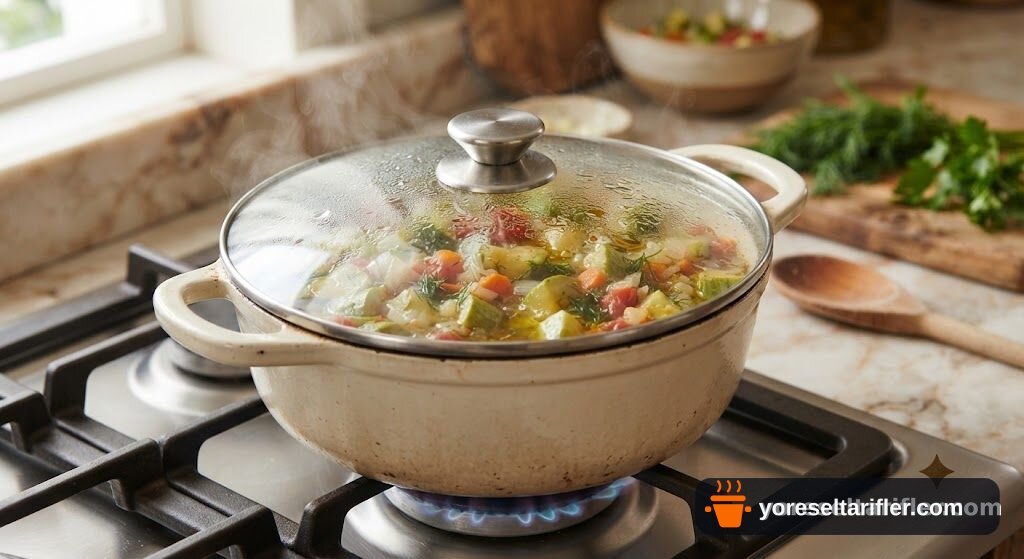 Zeytinyağlı Yumuşacık Kabak Yemeği Tarifi — Adım 5